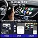 2025 Wireless CarPlay & Android Auto Adapter 2-in-1, Mini Size Converts Factory Wired to Wireless with 5Ghz WiFi Bluetooth, iOS 10+/Android 11+ & 2016+ Cars Supported