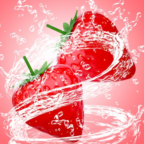 Gresorth 13 Inch Fake Huge Strawberry Decoration Artificial Oversize Fruit Display Lifelike Plastic Prop Model for Home Table Kitchen Party Ornament - 1 PCS - Thumbnail 6