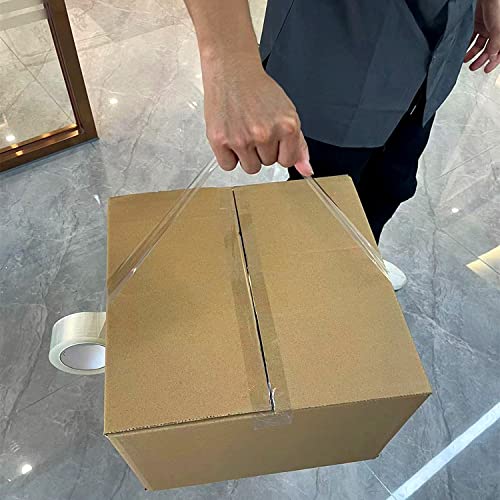 Cosimixo Heavy Durt Packing Tape 2.7Mil X 1.88" X 60 Yards, 6 Rolls,Industrial 3" Core, Clear, Great For Packing, Shipping & Moving #TOP3