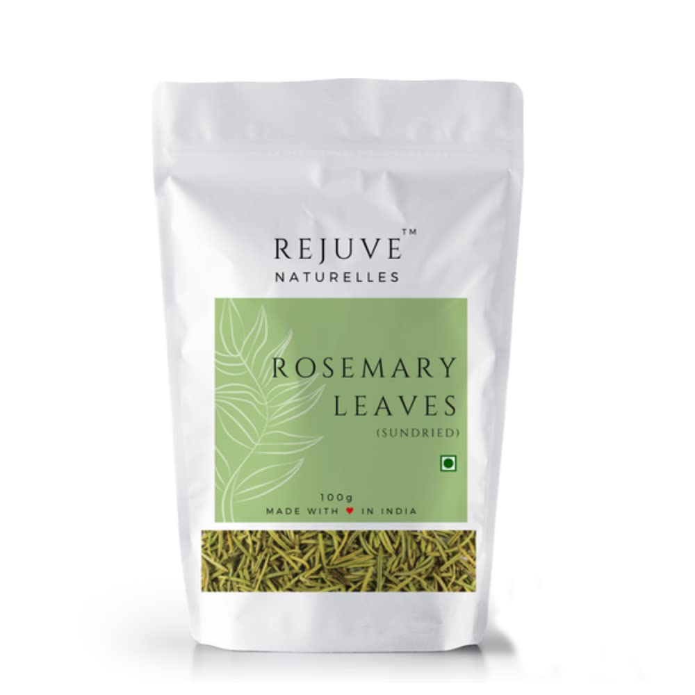 Rejuve Naturelles Sun Dried Rosemary Leaves - 100 Gm | Rosemary for Food, Hair Growth, Herbal Tea, Skincare (100 g (Pack of 1)) (B0C6XZK4NJ) Amazon Price History, Amazon Price Tracker