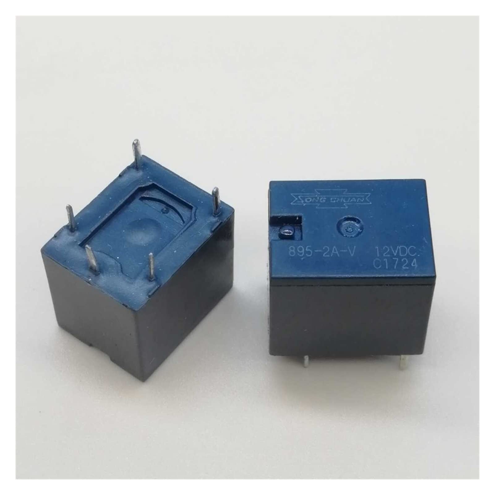 5 unidades/10 relés automáticos 895-2A-V-12VDC 895-2A-V 24VDC 895 2A V 12VDC 8952AV 12V 5PIN 20A Dos juegos de normalmente abiertos (5 piezas 12V)