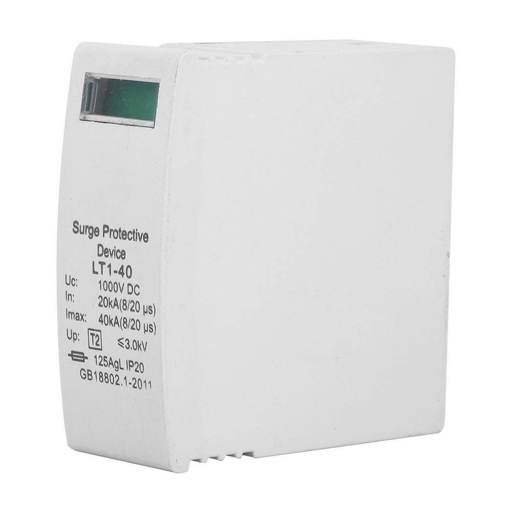 2PCS DC Solar PV Surge Protector, LT1-20, LT1-40 1000V DC Dispositivo Pararrayos(40KA