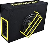 subwoofer auto ground zero 1500w rms Carcasa de reflector de graves pasivo con subwoofer RADIOACTIVE SPL de 16,5 cm; subwoofer GZRW 6XSPL; carcasa de reflex; túnel de graves; carcasa de madera; conector de pinza
