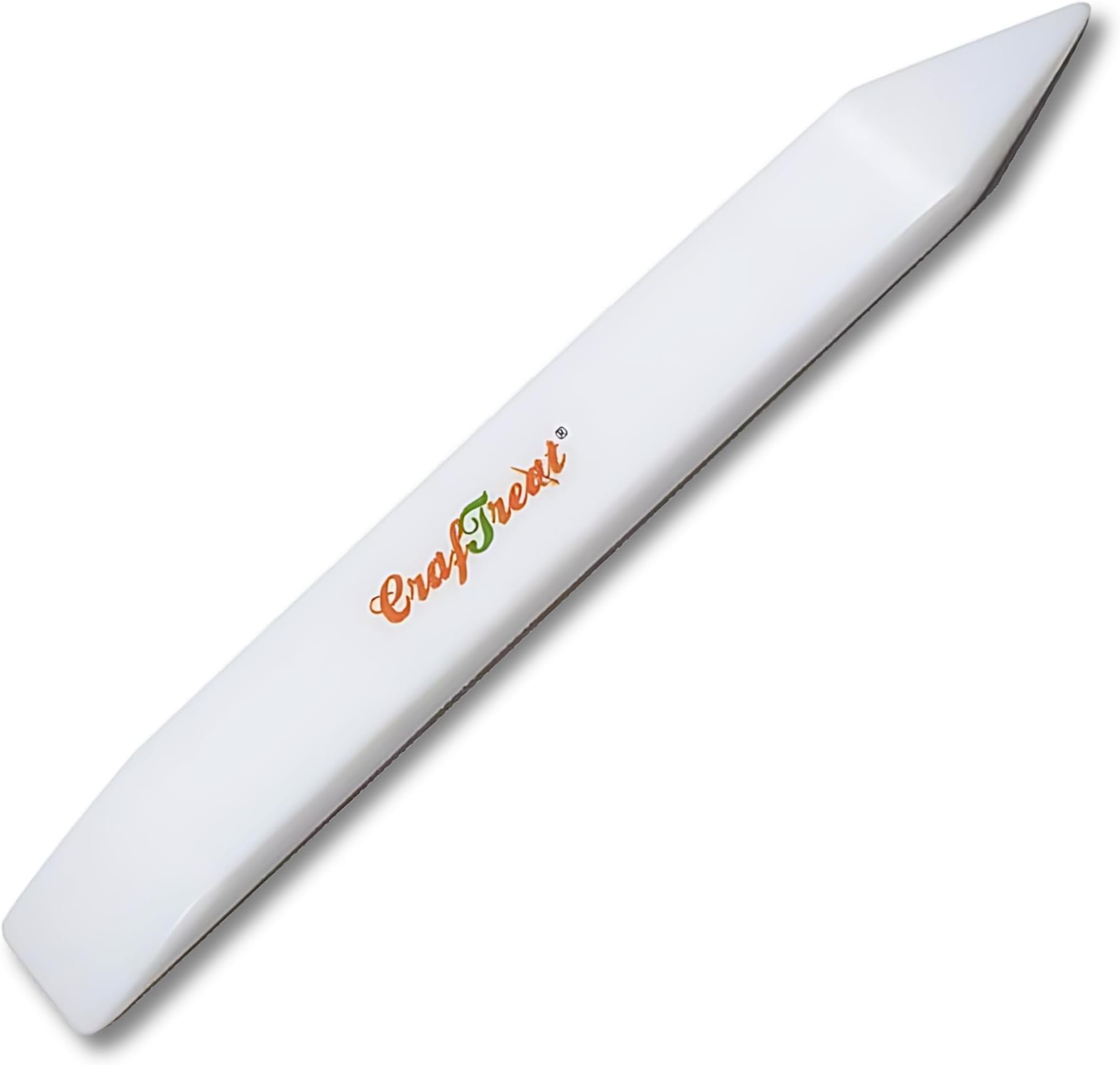CrafTreat Teflon Bone Folder - Large | Handmade Tool for Scoring, Folding, Creasing, Bookbinding, Origami and Paper Crafting