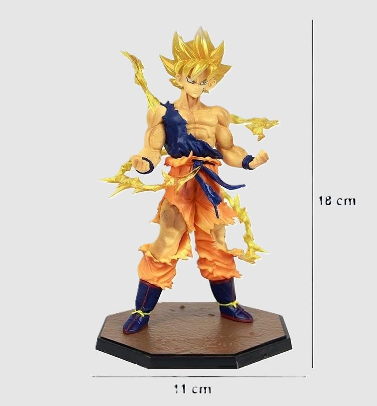 Image of Awestuffs Super Saiyan Large Action Figure Limited Edition Figure Manga (Super Saiyan II Fire)