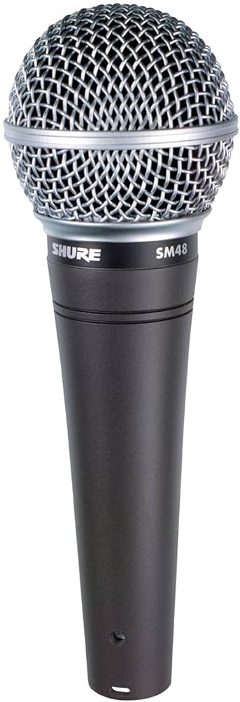Shure SM48 Cardioid Dynamic Vocal Microphone with Shock