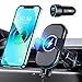 Mohard 15W Qi Chargeur Induction Voiture avec Rapid Adaptateur Chargeur QC 3.0, Rotation 360°De Sortie d'air Support Telephone Voiture Induction Compatible avec iPhone 13 Samsung Autres Appareils Qi