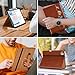 DTTO for iPad Pro 11 inch Case (M5/M4) 2025/2024, Premium Leather Business Folio Stand Cover with Pencil Holder - Auto Wake/Sleep and Multiple Viewing Angles, Brown