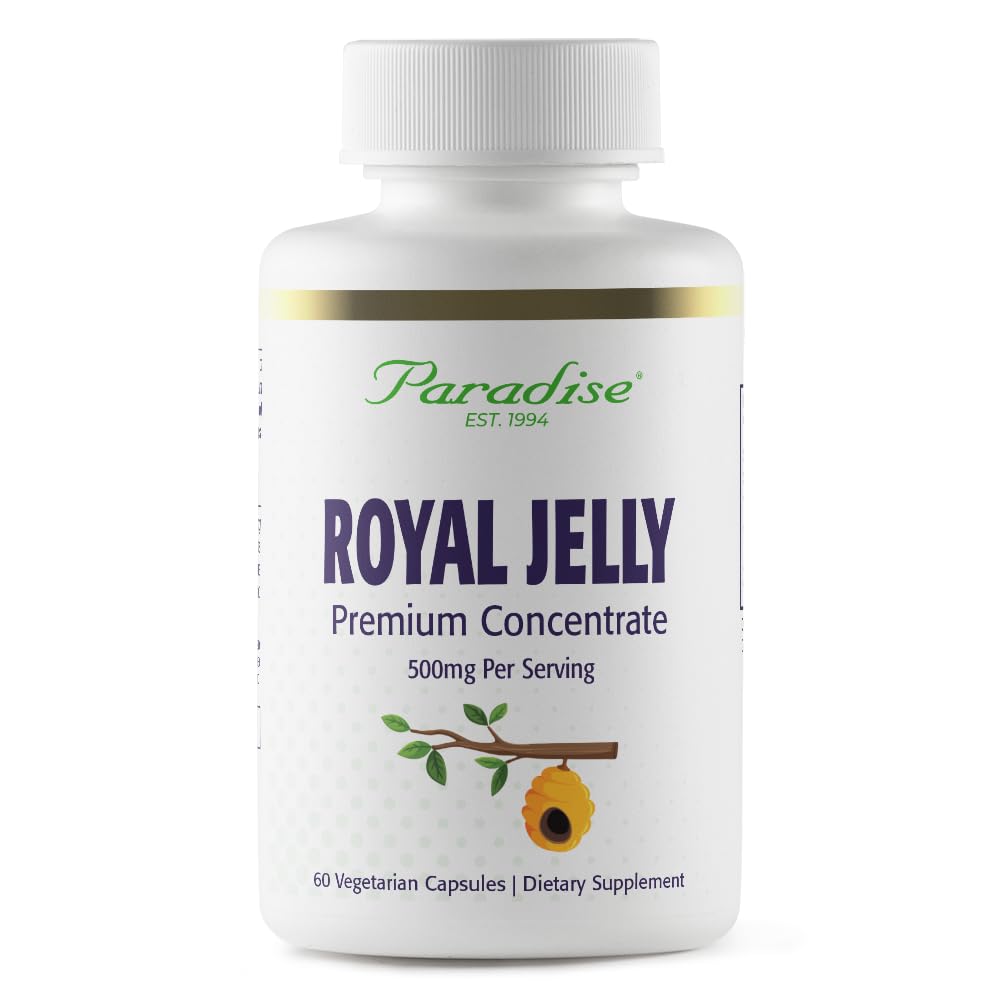 Paradise Herbs Royal Jelly Golden Emperor 60 Vegetarian Capsules