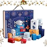 Calendrier de compte à rebours – Taille standard de papier | Tableau de calendrier de compte à rebours | Conteneur numéroté pour décoration qui crée des surprises de Noël et une utilisation