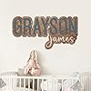 Amazon.com: Custom Wooden Name Sign for Boys, Baby Name Signs for ...