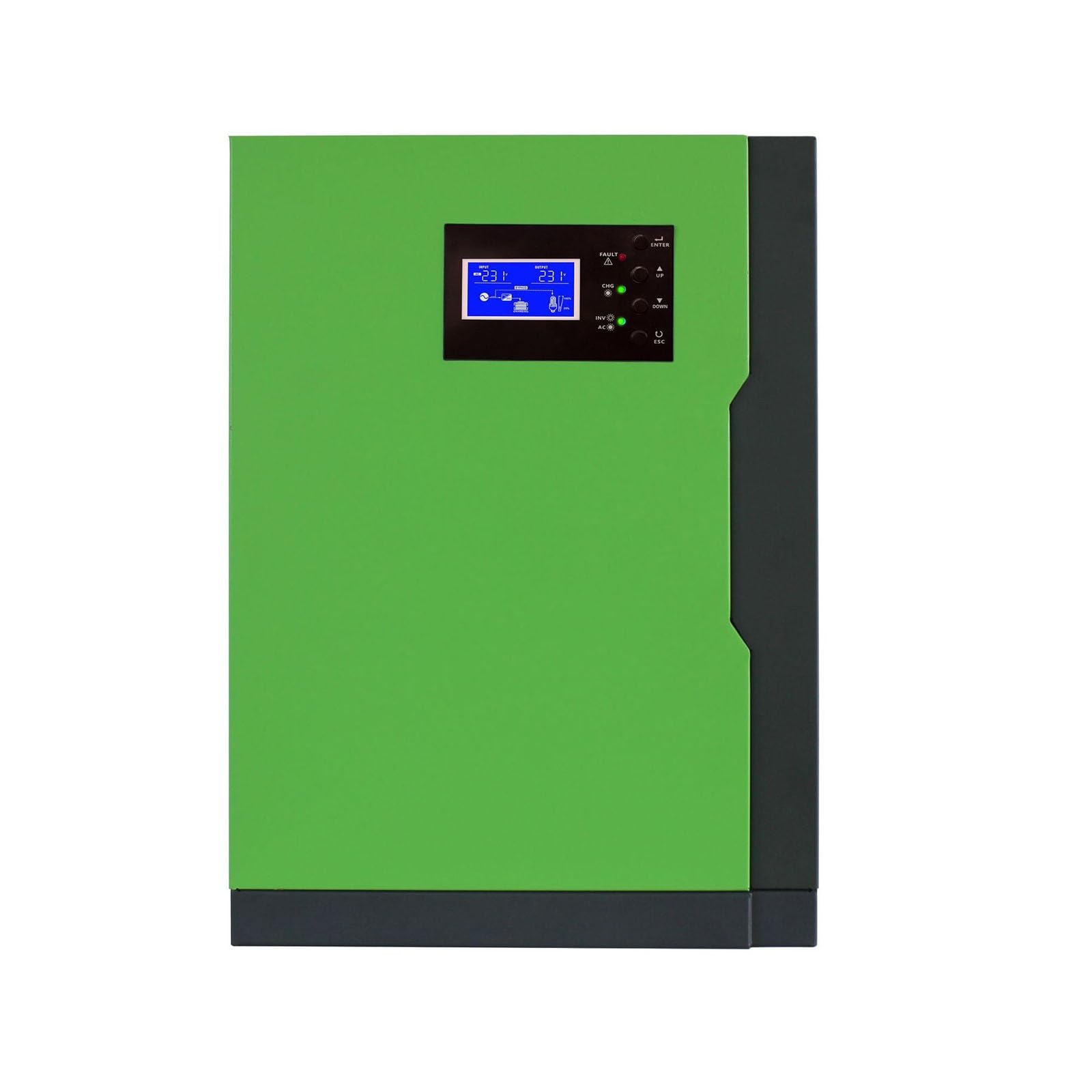Onduleur Hybride Hors réseau à Onde sinusoïdale Pure 3500W /5500W, onduleur photovoltaïque Solaire Domestique, contrôleur Solaire 100A intégré (3,5 KW + WiFi)