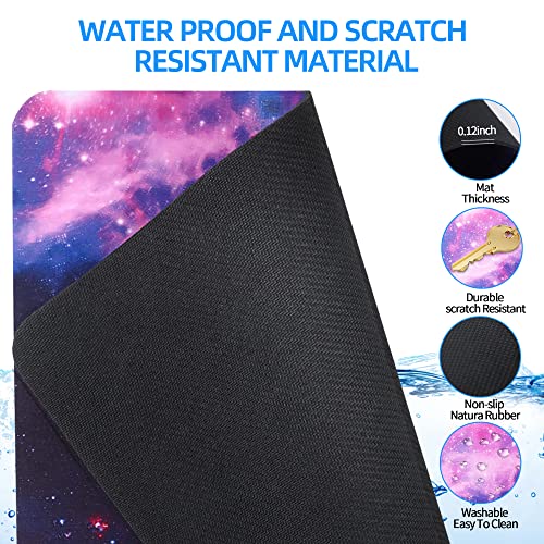 Dynippy Upgraded Mouse Pad [56% Larger] Gaming Mouse Pads Non-Slip Rubber Base Mousepad Mouse Mat For Desktop Computer Laptop Gaming Office & Home 11.8X9.8X0.12 Inches - Colorful Flowers #TOP4