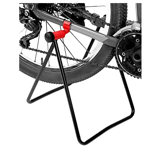 QWORK Bicycle Floor Stand 2 Pack – Foldable Steel Repair & Storage Rack for Road, MTB & Hybrid Bikes