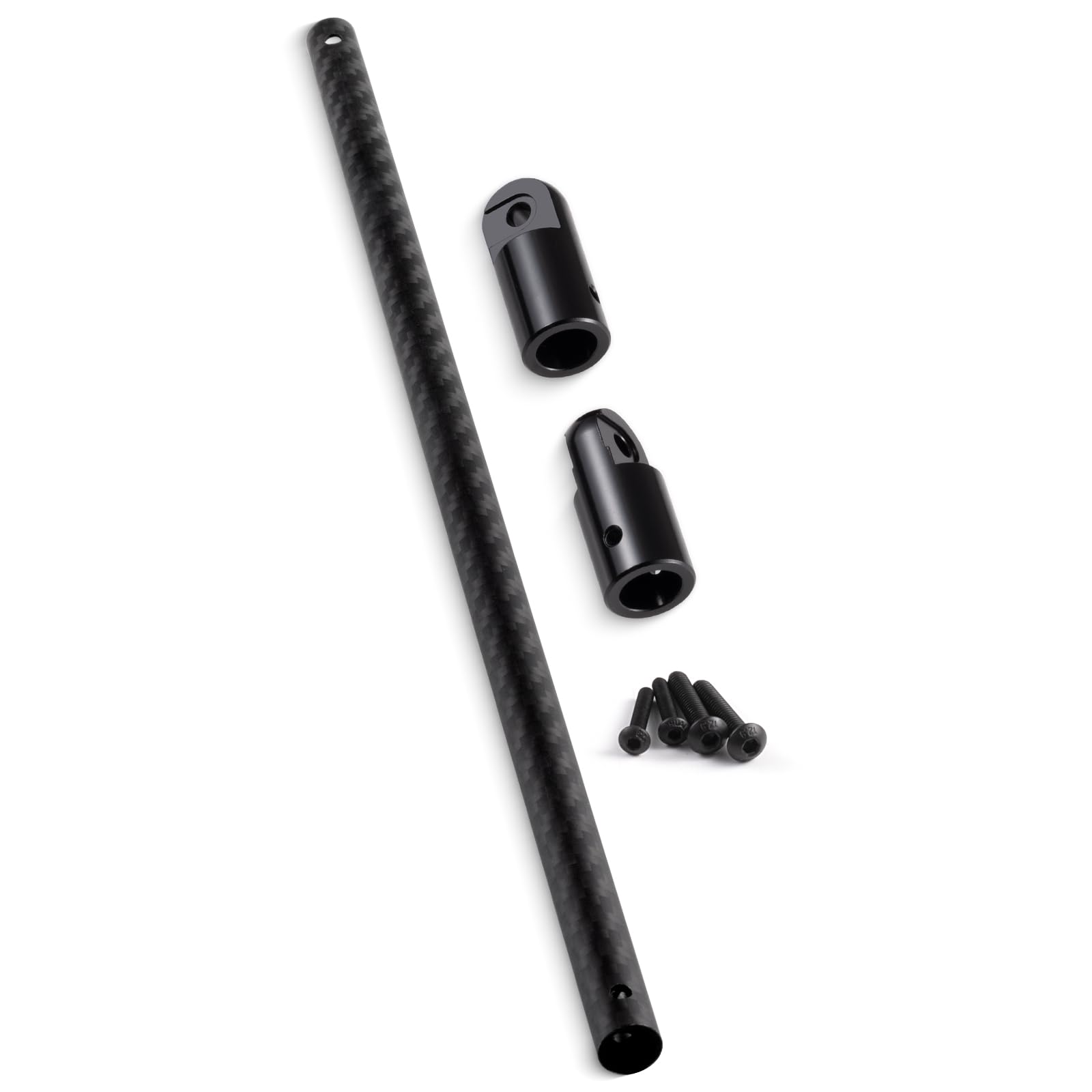 AXspeed Carbon Fiber Center Chassis Brace Upgrade 1/8 Center Brace Bar for ARRMA Vendetta Infraction 3S BLX(Black)