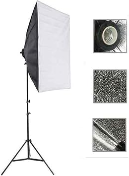 Rabsev Softbox Aydınlatma Seti 50x70 cm 2 Metre Işık Ayağı Fotoğraf Video YouTube Canlı Yayın