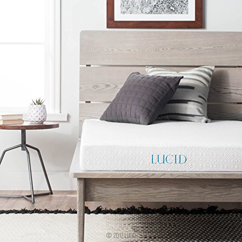 LUCID 5 Inch Gel Memory Foam Dual-Layered-CertiPUR-US...