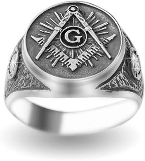 Freemason Sterling Silver 925 Swarovski Rings Handmade Jewellery Jewels Silverzone77