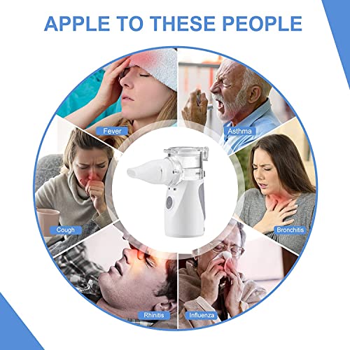 Portable Nebulizer, Nebulizer Machine for Adults & Kids of Cool Mist, Personal Inhalers Nebulizer for Breathing Problems, Used Indoors & Outdoorsoblems, Used Indoors & Outdoors