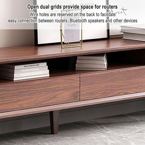 Meuble TV en Bois Massif et console multimédia de salon - 7