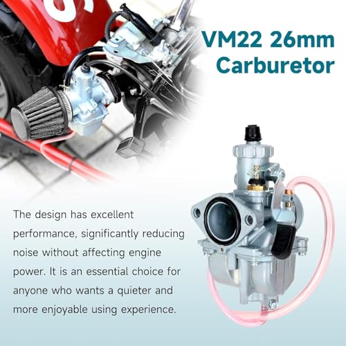 Image of FVRITO VM22 26mm Carb for Predator 212 Carburetor 212cc 196cc Coleman CT200U CT200U-EX BT200X KT196 Mini Bike Go Kart Baja Warrior MB200 6.5hp GX160 GX200 OHV Clone Engine Performance Parts Black