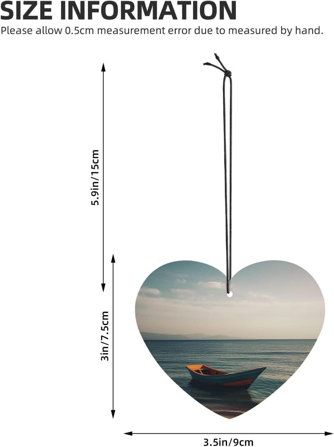 Car Air Fresheners Cards Set of 4 Pieces,Boat and Sea Mirror Pendant Hanging Scented Cards for Wardrobe Bathroom Long-Lasting Auto Aromatherapy Tablets Gifts Car Rearview image 4