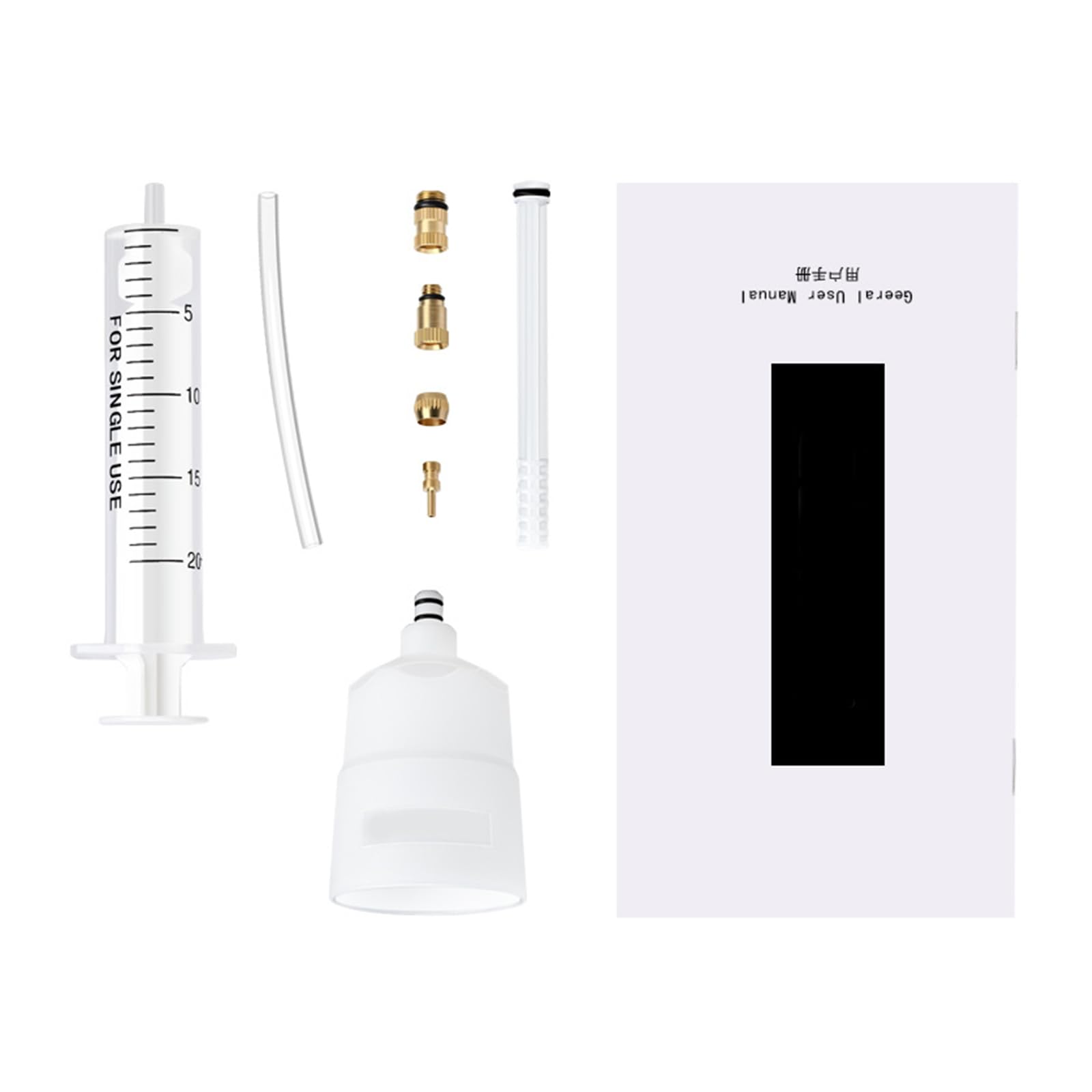 Portables Brake Fluid Suit with Clear Scale Tubing Bicycles Brake Oil Bleeds Ensuring Compatibility with Various Models