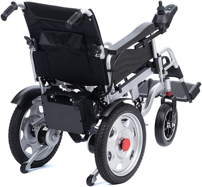 Miniatura 9 de Silla de ruedas eléctrica de alta calidad para adultos, sillas de ruedas eléctricas inteligentes plegables para todo terreno, silla de ruedas