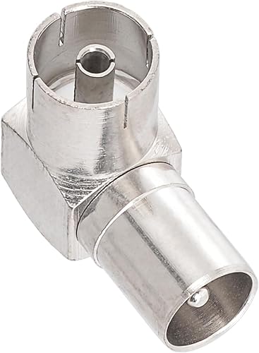 Miniatura 7 de Bingfu Varón de ángulo recto PAL a conector coaxial hembra PAL RF enchufe para cables de antena de TV, cables coaxiales de satélite