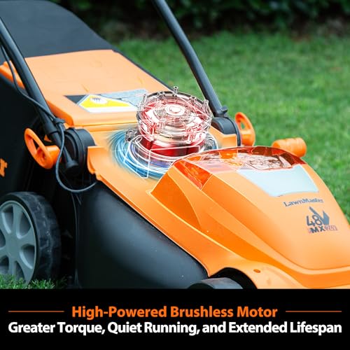 LawnMaster CLMF4815E 48V MAX* 15-inch Brushless Cordless Lawn Mower with 2X24V MAX* 4.0Ah Battery and a Dual Charger - Image 4