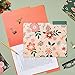 12 Pack Decorative Flower File Folders with 1/3 Cut Tab, Pretty Letter Size 3-Tab Floral Office Supplies (9.5 x 11.5 in)