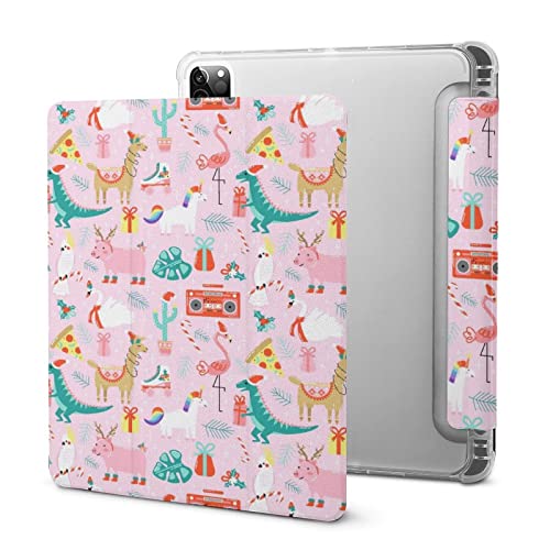 Radio De Animales De Dibujos Animados 2021 Funda para iPad De 9.A Generación, Suspensión Automática De 10.2 Pulgadas De 8.A Generación con Portalápices iPad Pro 2020 （11in）