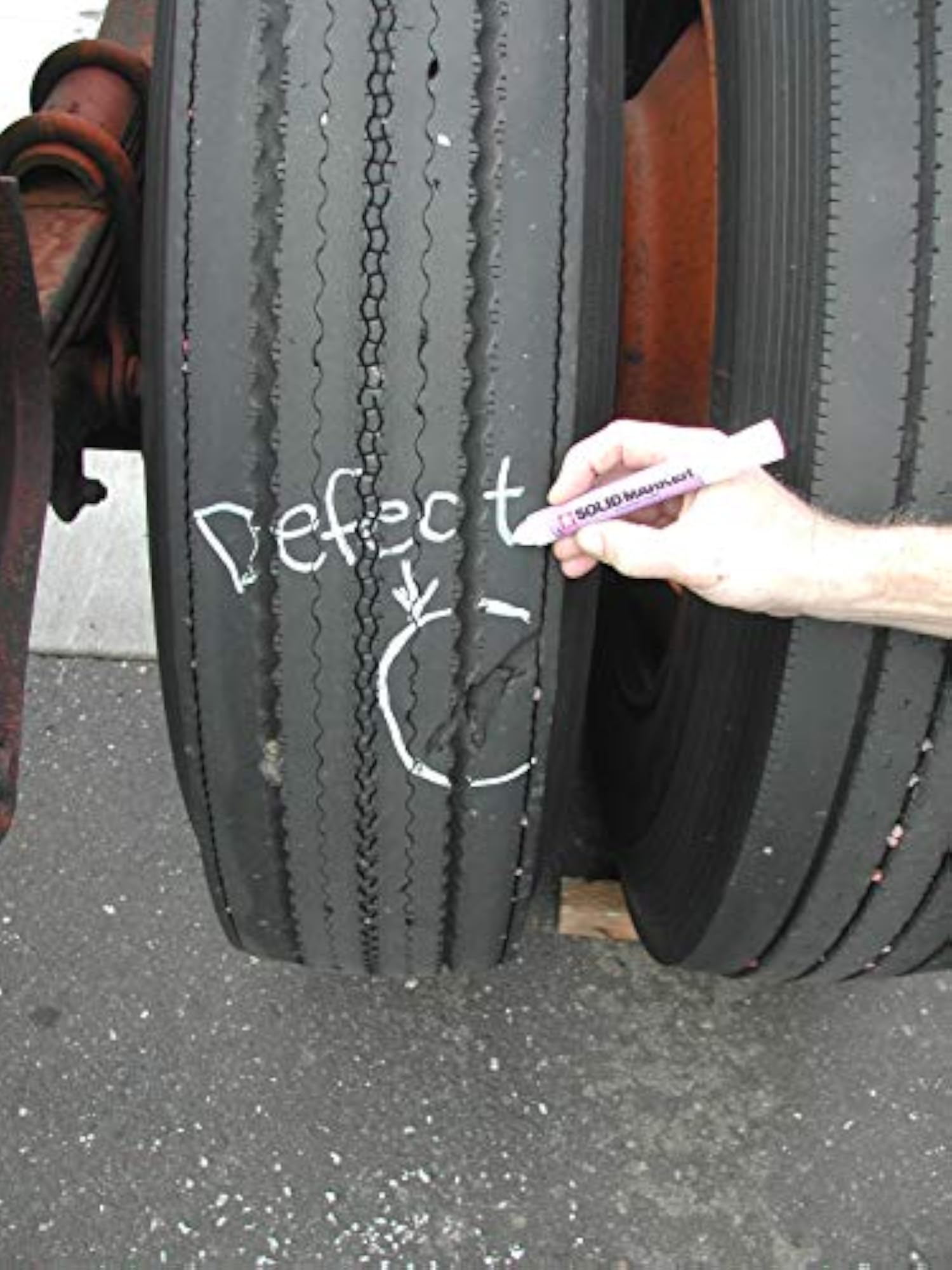 Solid Paint Marker for High Temperature Applications