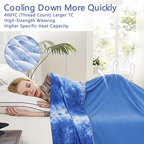 Topcee Cooling Blankets for Hot Sleepers,Arc-Chill Q-Max >0.5 Cool Fiber,100% Oeko-Tex Certified,Twin Size Lightweight Summer Cool Blanket for Travel/Outdoor Ultra Cold Breathable,60''x80''