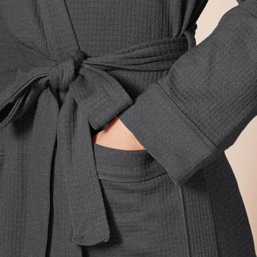 Image of Amazon Essentials Women's Lightweight Waffle Full-Length Bath Robe with Pockets (Available in Plus Size)