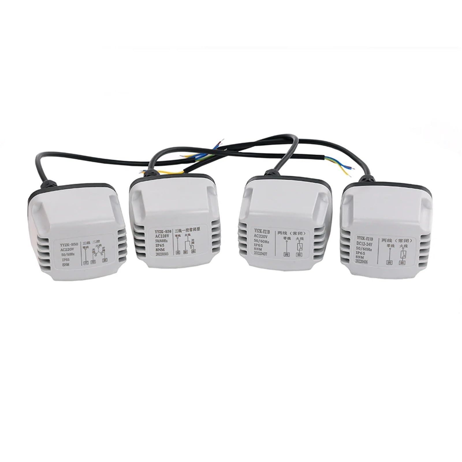 HKYPCOKVK DN15 DN20 DN25 DN32 DN40 DN50 Waterproof Motorized Ball Valve Actuator Three Wire Two Control Electric Motor(220VAC)