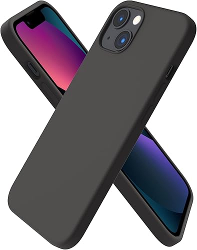Miniatura 14 de ORNARTO Funda compatible con iPhone 13 6.1, silicona líquida delgada de 3 capas cubierta completa de goma de gel suave funda de teléfono cubierta
