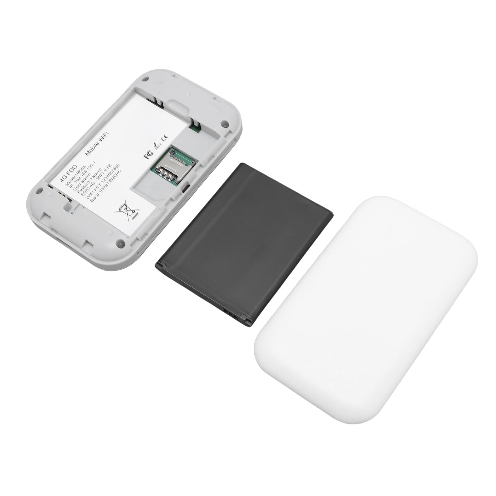 Ejoyous Hotspot mobile, WiFi 5G 300Mbps Plug and Play Slot per scheda SIM Router WiFi WiFi portatile Fino a 10 utenti WiFi