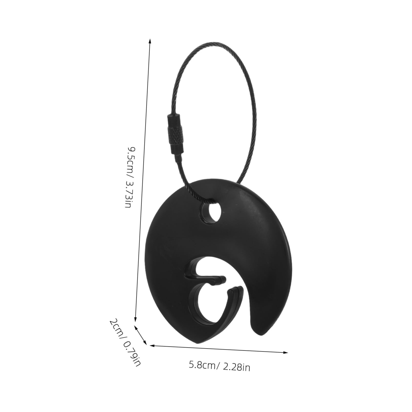 SUPVOX Efficient Disk Clip Wire Cable 2pcs Plastic Flying Disc Organizer Hook Holder for Outdoor Activities