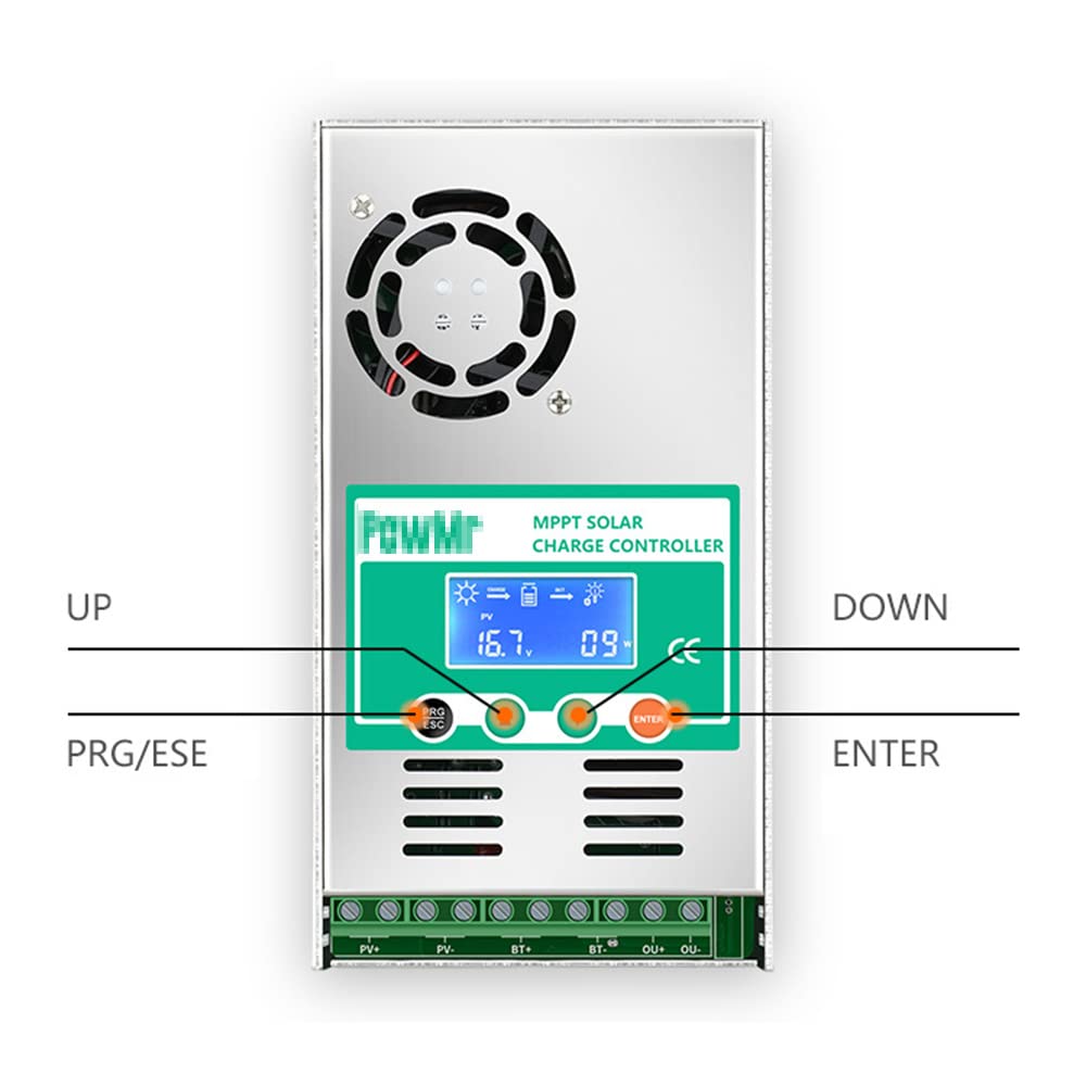 Controlador Solar MPPT 60A 12V-48V Fotovoltaico RV Sistema de Control de Almacenamiento de energía doméstica