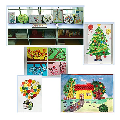 Alfykym 600-700Pcs Yellow Buttons For Crafts Bulk Yellow Craft Buttons Assorted Size For Sewing Diy Crafts Decoration #TOP5