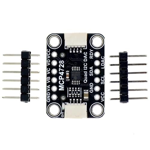 DAC-Modul, Quad-DAC mit EEPROM, MRS158A MCP4728 4-Kanal 12-Bit Digital-Analog-Wandlermodul