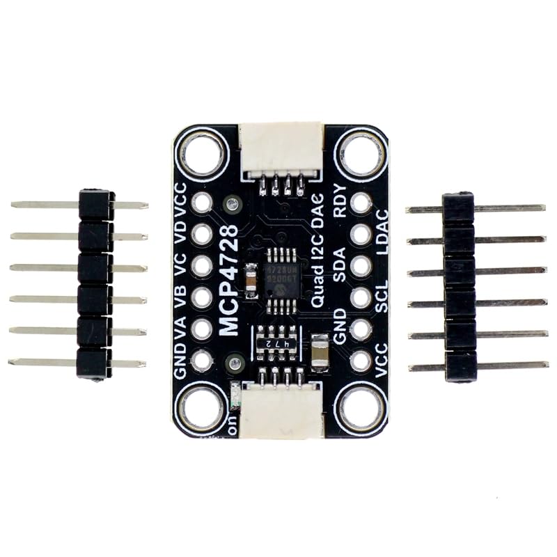 Módulo DAC de 4 bits, MRS158A MCP4728 Quad DAC con EEPROM 4bit Digital Analógico Módulo