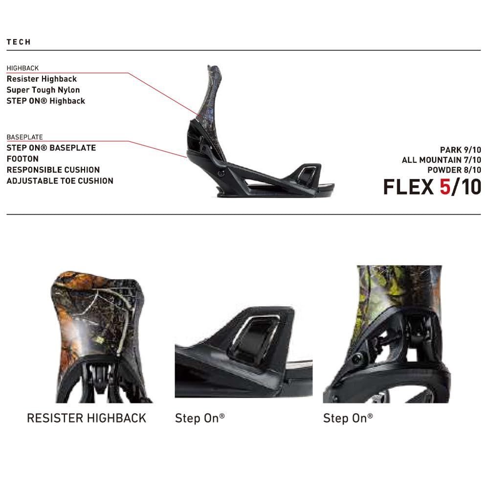 Amazon | FLUX フラックス スノーボード ビンディング DS STEP ON 25 