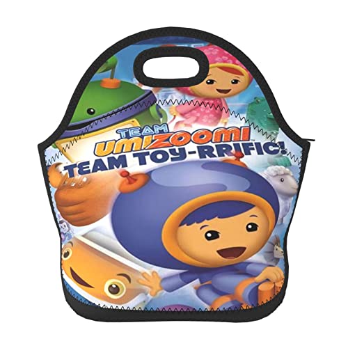 CONPELSON Lunch Bags Team Anime Umizoomi Insulated Lunch Tote Reusable Portable Lunch Box for Outdoor Office Picnic 11 X 11.4 X 5.5 in
