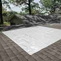 PIG Self-Adhesive Roof Tarp – White – 10' x 10' – PMB30601