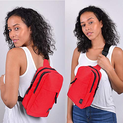 WESTEND Crossbody Canvas Sling Bag Backpack with Reversible Strap2