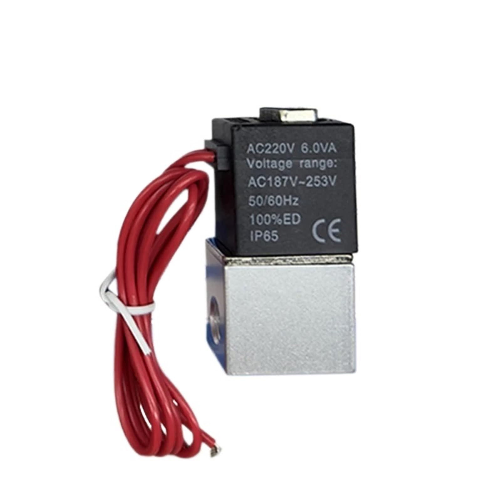 Vanne pneumatique électrique 12V 24V 220V avec raccord cannelé 6mm 8mm pour air