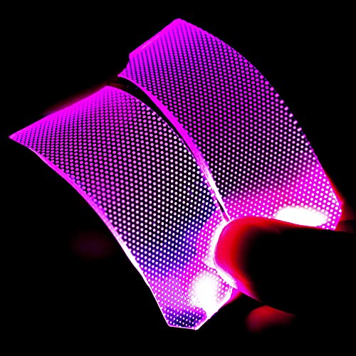 Image of Flexible Helmet led Light Decorations led Lights Flexible Cosplay DIY kit Decorations RGB Superhero for Men Gifts Pink