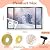 12 Pcs Shrink Window Insulation Kit 47 x 63 Inch Plastic Clear Window Winterizing Insulation Kit with Double Side Tape Thermal Waterproof Attic Cover Warm Winter for Winter Windows